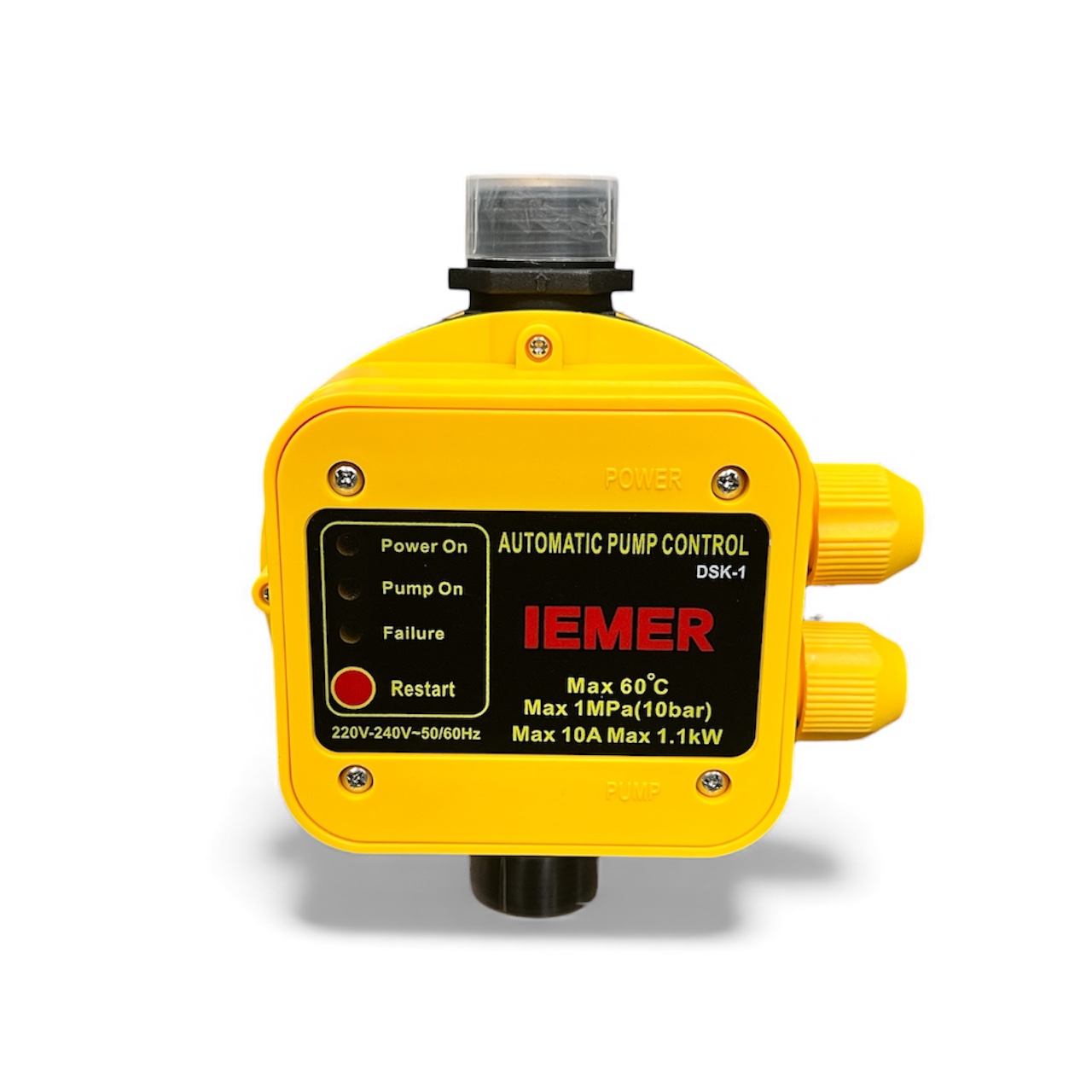 عکس ست کنترل پمپ ایمر IMER مدل DSK-1 از نمای روبرو